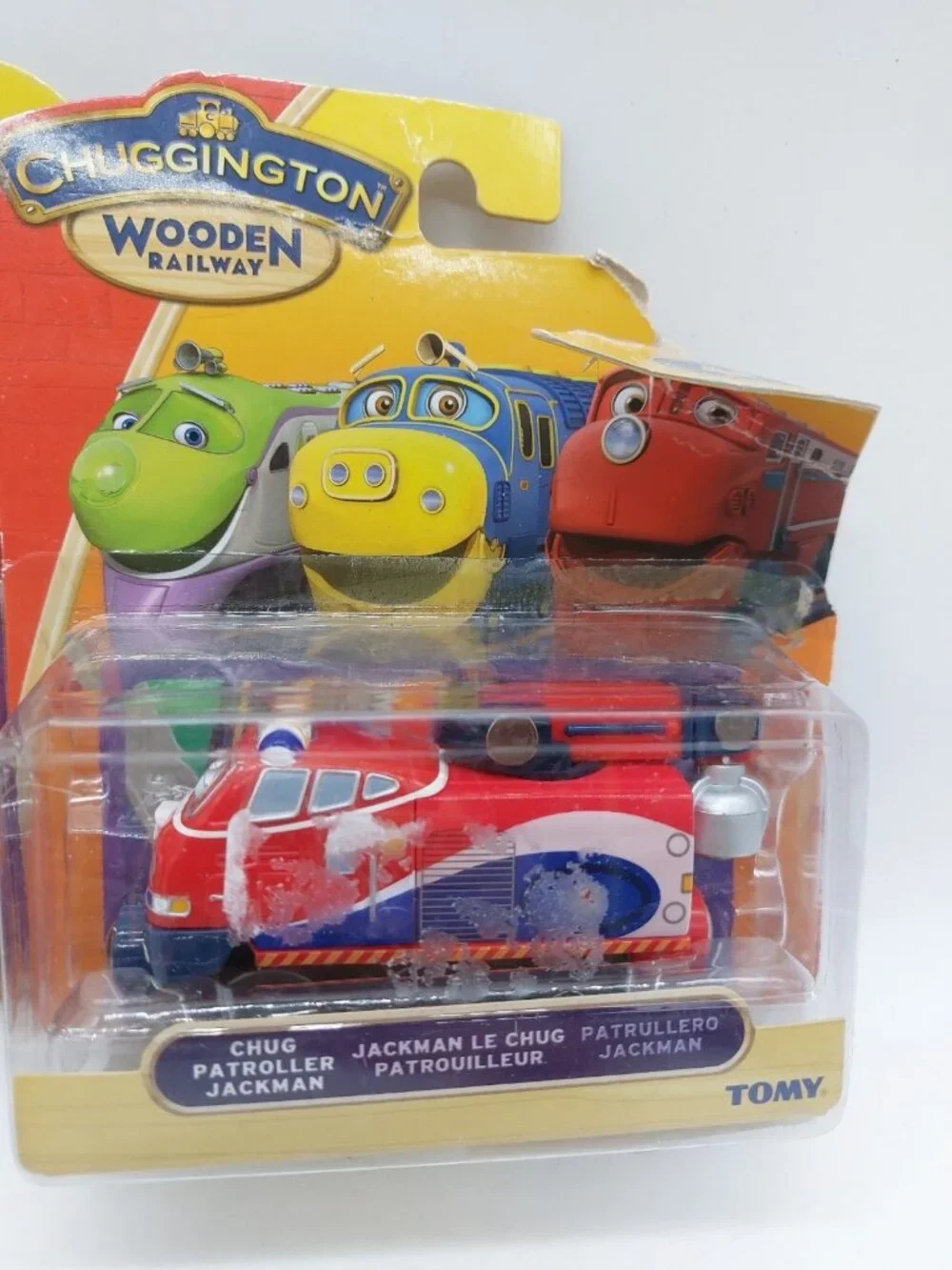 Tomy Chuggington Wooden Railway Chug Patroller Jackman Train Set Of 2 READ